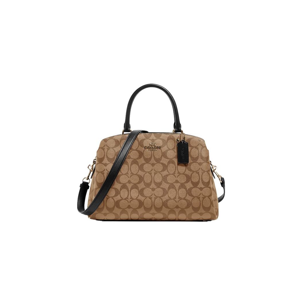 NWT Coach Women’s Lillie Carryall Top Handle Satchel Bag Khaki/Black